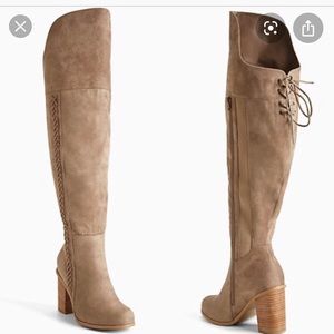 Torrid suede thigh high boots